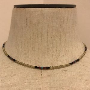 Desert sand western beaded choker, western beaded jewelry, western necklace